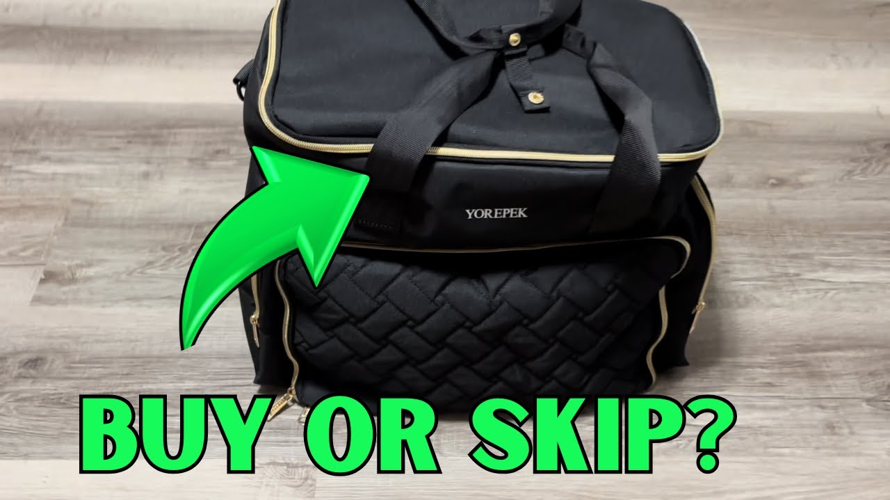 YOREPEK Extra Large Nail Polish Organizer Case, Amazon Find and REVIEW of nail polish organizer