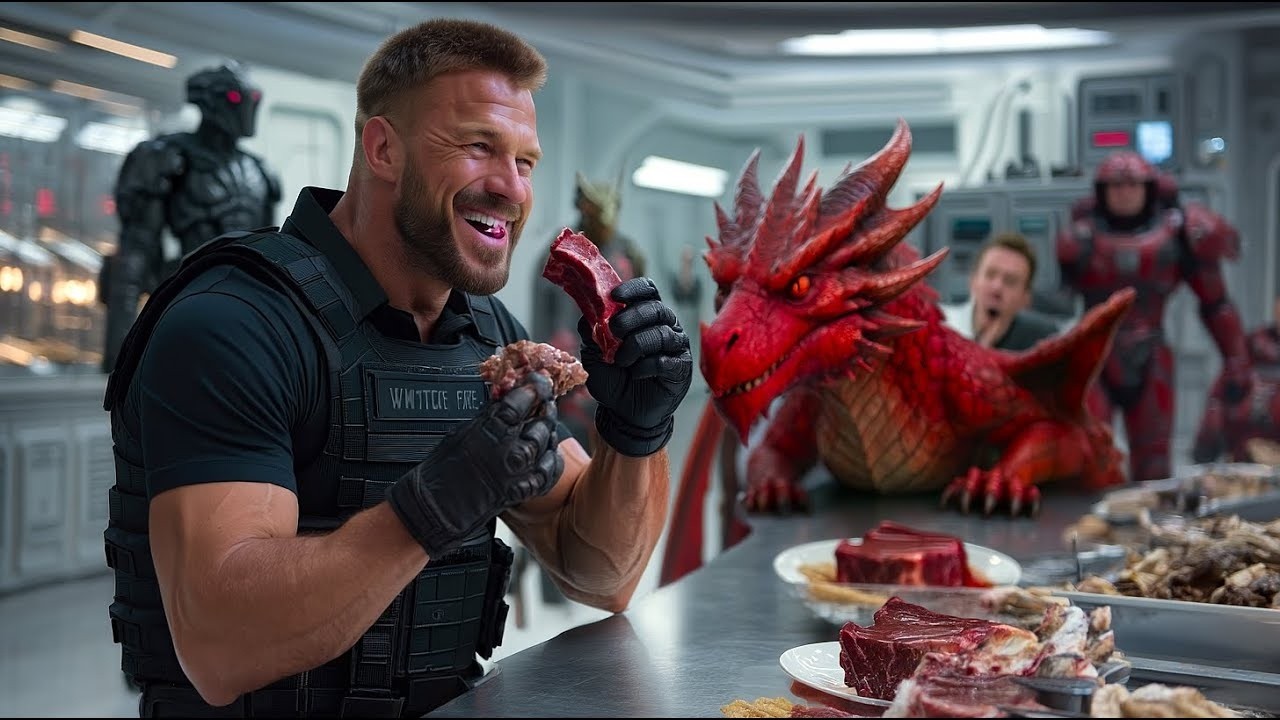 Когда хищный дракон почувствовал запах крови, человек просто сказал: «Расслабься — это всего лишь