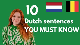 Basic Sentences You MUST Know! 🇳🇱 🇧🇪 - Easy Dutch Beginners