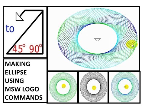 MSW logo tutorial/MSW logo ellipse command/MSW logo for class 3 & 4