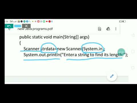 Java program to find the length of a string