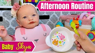 Afternoon Routine With Baby Skya: Feeding, Changing & Nap.