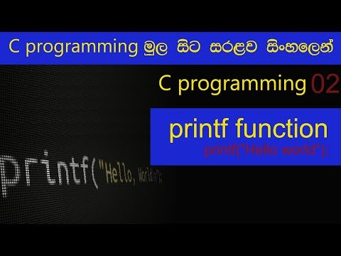 How to print something on screen in c