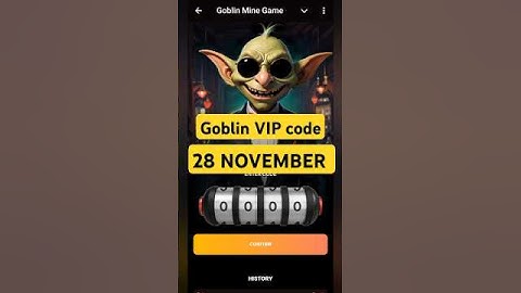 Goblin Mine Game Code Today 28 November Goblin Mine Game Code Today #goblin #code