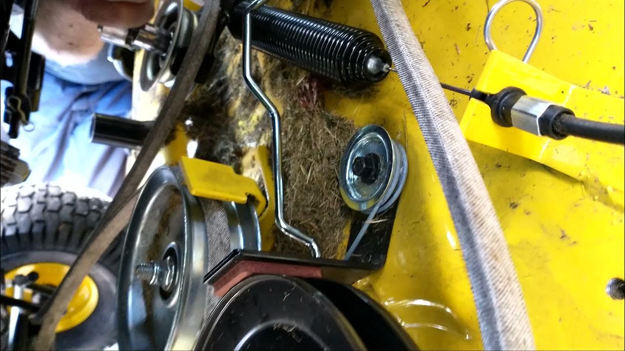 John Deere S100 Belt broke & put back on YouTube