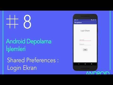 Android & Java : Shared Preferences - Login Ekranı Uygulaması