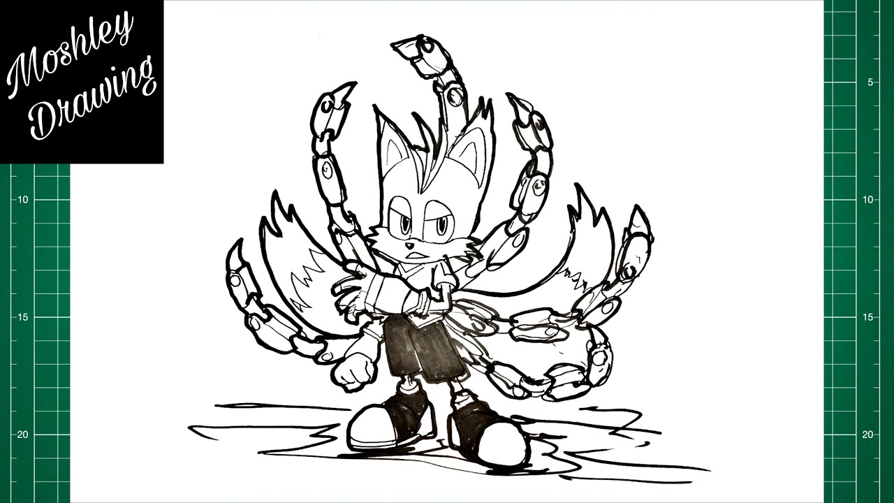 How To Draw Tails Nine From Sonic Prime YouTube How To Draw Tails Nine From Sonic Prime YouTube