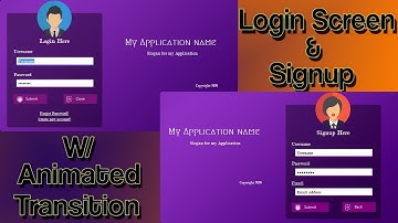 VB.NET Login and Signup screen (Animated Transition)