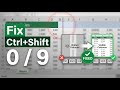 Excel Problem: Ctrl+Shift Shortcuts Not Working