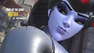 Overwatch Widowmaker carry on Eichenwalde attack.