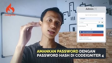 Tutorial Codeigniter 4 - Amankan Password dengan Password Hash di Login Part 2