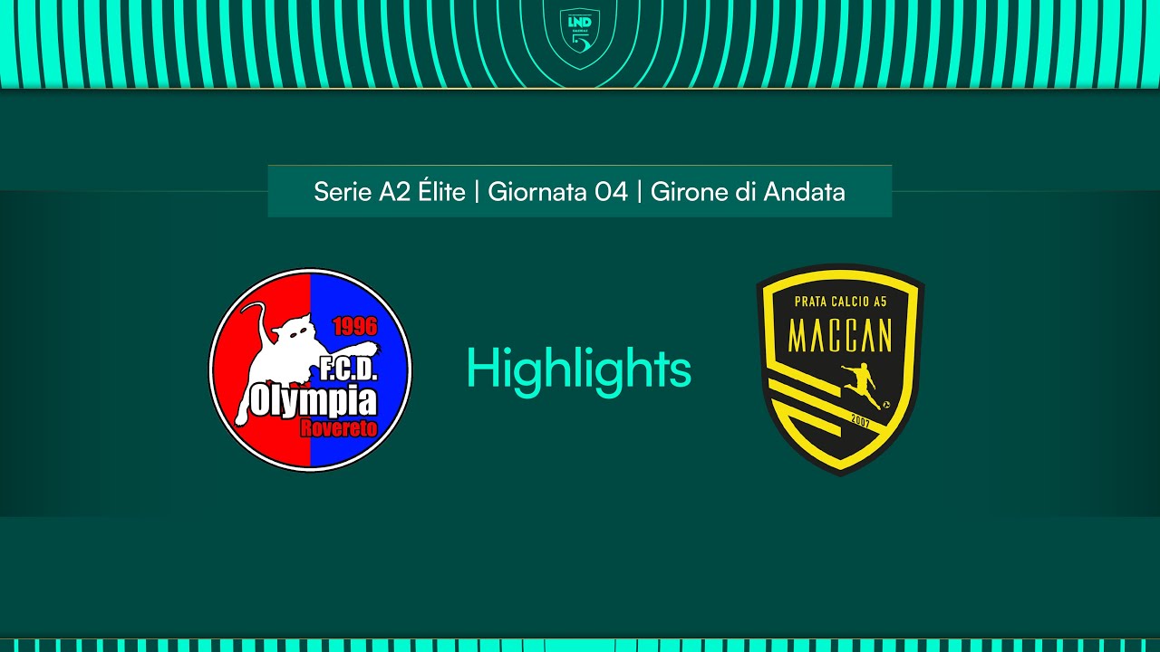 Olympia Rovereto-Maccan Prata 4-2 | 4ª giornata | Serie A2 Élite 2024/2025 - Girone A | Highlights