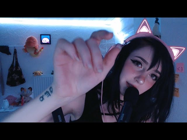 ASMR ~ mouth sounds & hand movements, visual ASMR | custom video :3