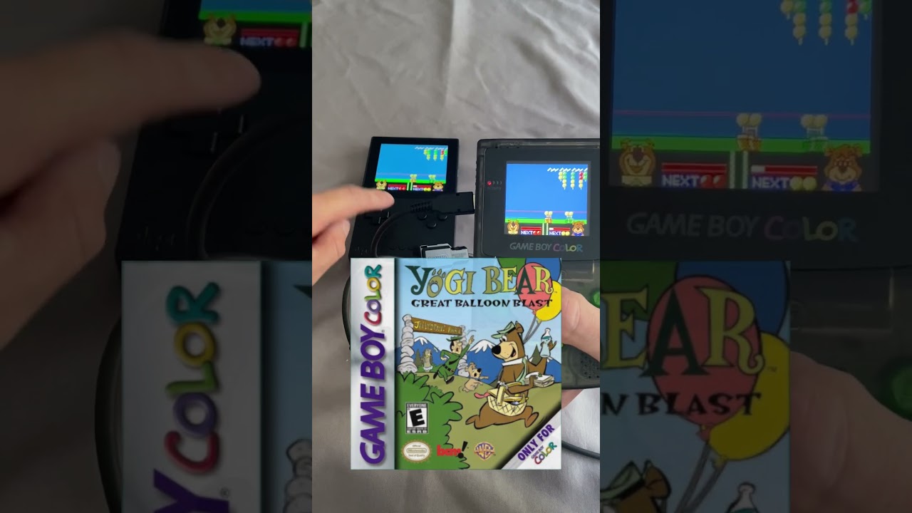 Yogi Bear Great Balloon Blast has a fun and robust 2-player Link Cable mode - see description