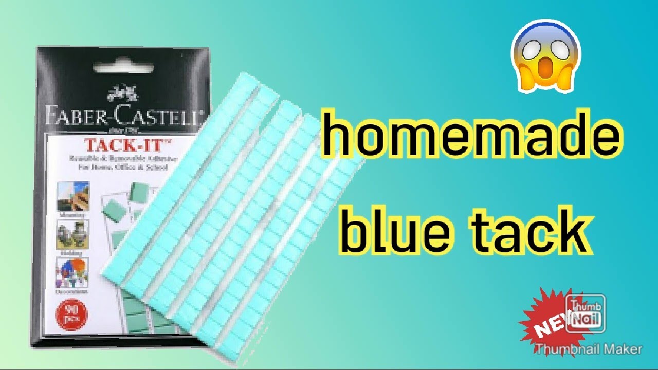 Blue sticky tack for hair - wide 9