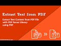 Extract Text from PDF using PHP