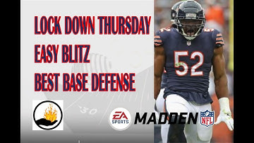 MADDEN 20 LOCK DOWN THURSDAY #1 - EASIEST BASE DEFENSE TO USE TO GET SACKS