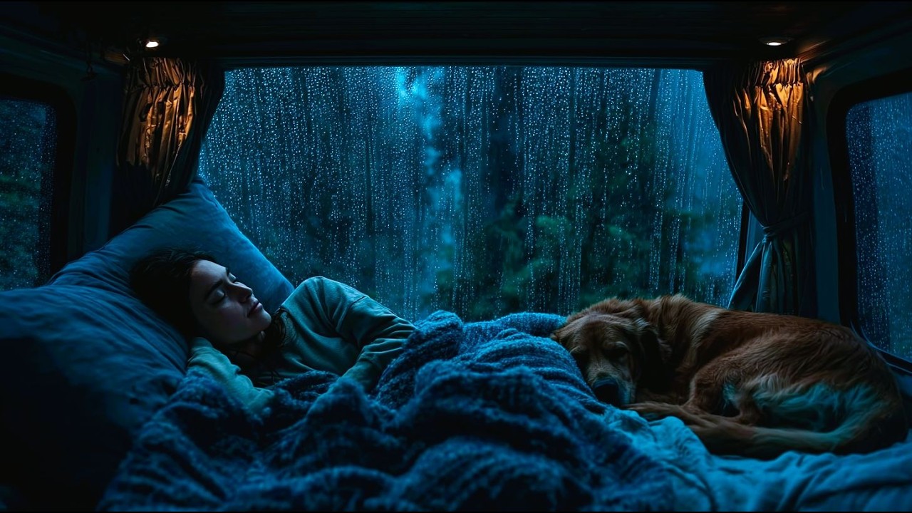 Heavy Rain on Car Roof at Night 🌧️🚗 Deep Sleep Sounds for Insomnia & Relaxation