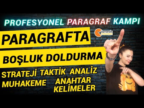 Yeni Nesil/Paragrafta Boşluk Doldurma | Profesyonel Paragraf Kampı #HaleHoca