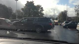 Parking up a car at supermarket in Tunbridge Wells