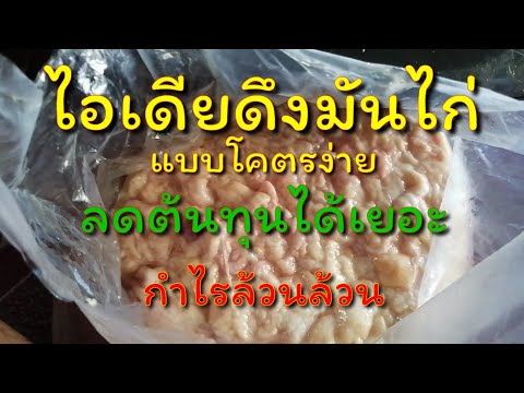 วิธีเอา(ดึง)​มันไก่จาก:โครง:กับ:หนังไก่:แบบไม่เคยรู้มาก่อน