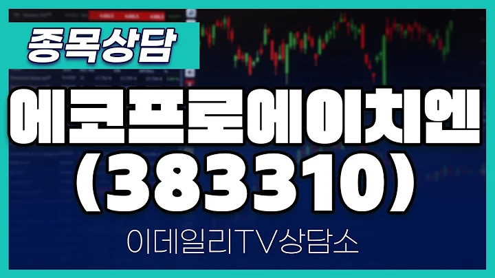 에코프로에이치엔(383310) - 종목상담 문현진 멘토 (20240722)