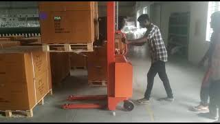 semi electric stacker, convert from existing manual stacker