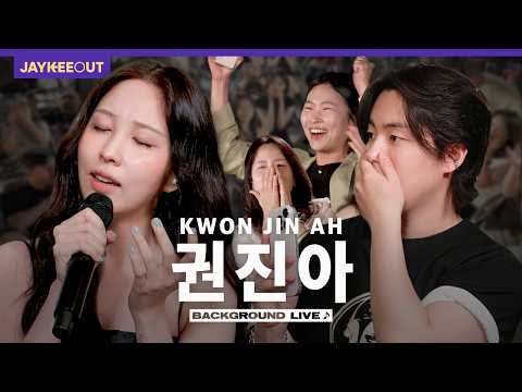 Singing live undercover pretending to be a track (ft. Kwon Jin ah) | [Background Live]