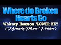 WHERE DO BROKEN HEARTS GO - Whitney Houston/LOWER KEY (KARAOKE PIANO VERSION)