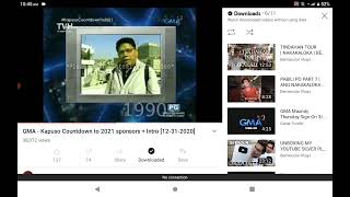 Gma Kapuso Countdown To 2021 Sponsor Bumper Opening With Intro December 31 2020