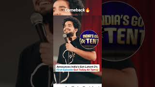comeback samay Raina🔥🔥india got latent 2 first episode out today at 7 pm