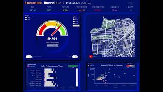 Executive Dashboard Overview (w/Gauge Superstore)