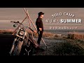 [バイクでソロキャンプ】ヴィンテージハーレーと行く海キャンプ