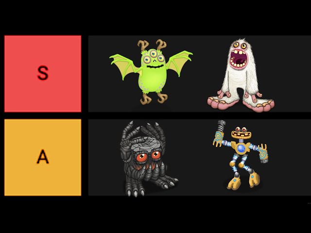 Every Monster tier list - My Singing Monsters 