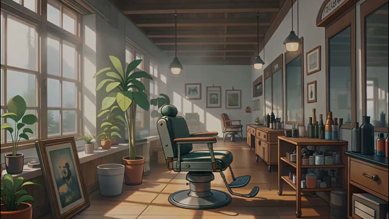 Lofi in the Barbershop ✂️ – Chill Beats for Calm Cuts & Cozy Vibes | 1 hour