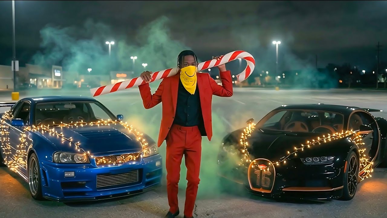 Travis Scott, Mariah Carey & Playboi Carti - FE!N For Christmas [4K] (OFFICIAL VIDEO?) 🎄