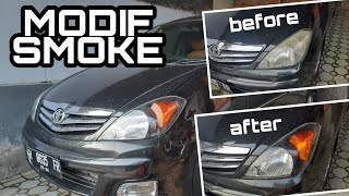 Modif Smoke Dan Poles Nano Burn Coating Headlamp Lampu Depan Innova Lama #innovamodif #innovaganteng