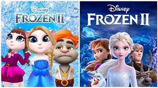 Disney Frozen II - My Talking Angela 2 vs My Talking Tom 2 #mytalkingangela2 #mytalkingtom2