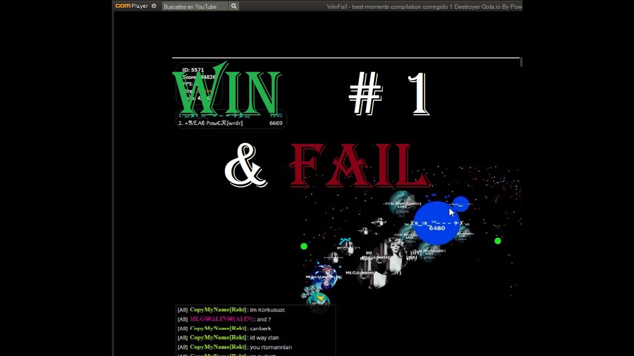 Win/Fail - best moments compilation #1 Destroyer Gota.io By Power Random