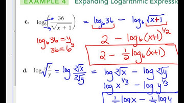 Section 3.3 - Expanding Logarithmic Expressions