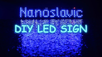 DIY animated LED sign Nanoslavic