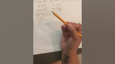 Working Backwards with Area and Circumference