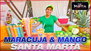 The Delicious Maracuja & Mango Combo at Santa Marta Market | Fruit Stand Adventure!