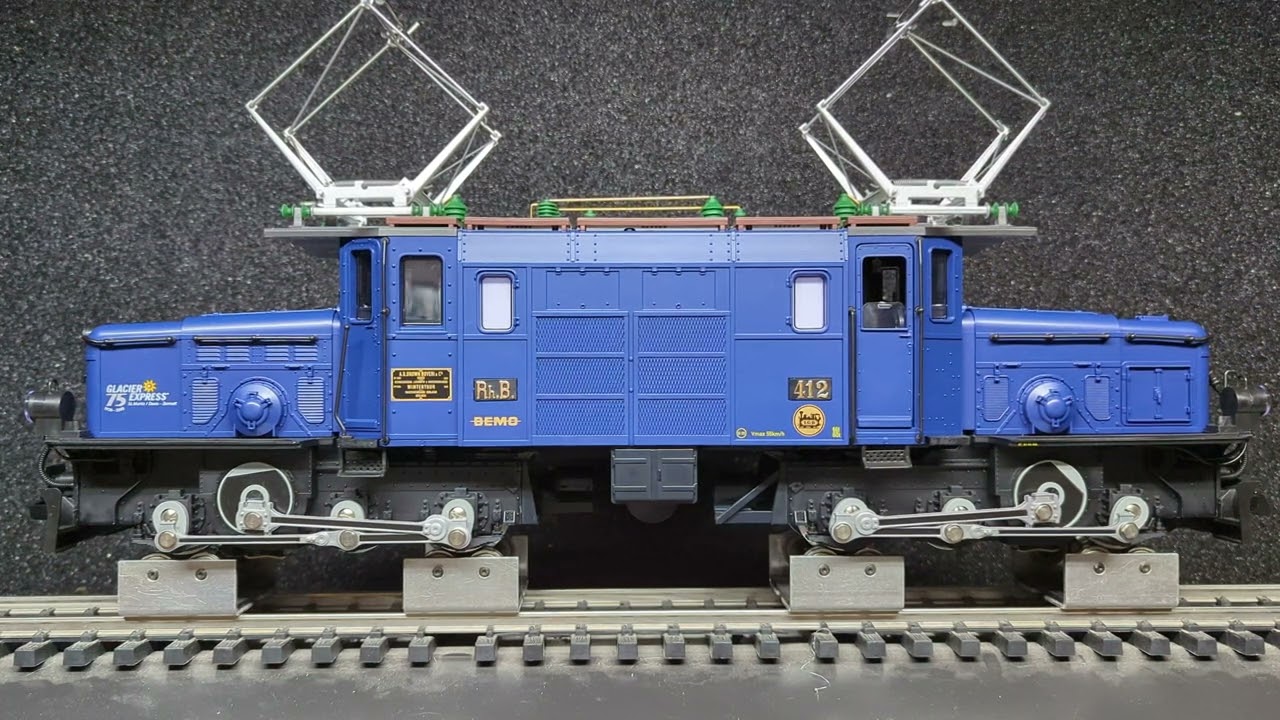 Sound test of LGB 27402 RHB Crocodile 6/6-1 Locomotive - YouTube