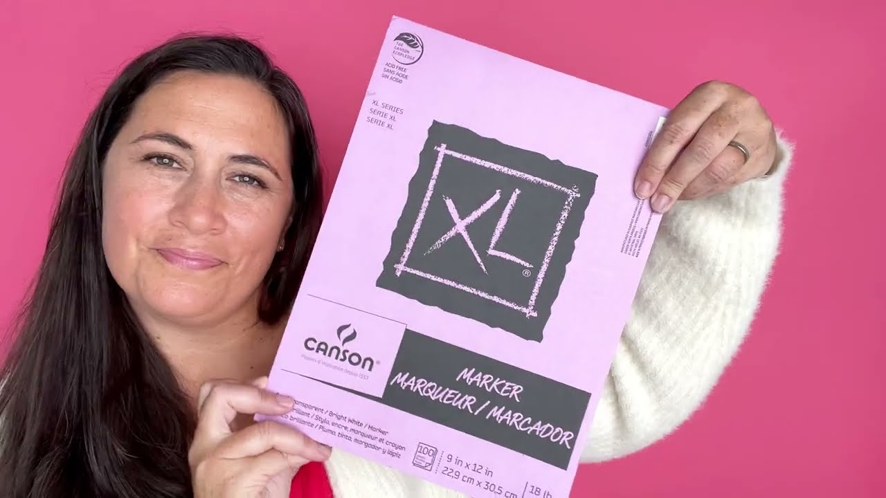  Canson XL Series Marker Paper, Foldover Pad, 9x12