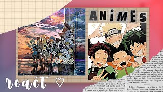 •|Protagonist Anime react to several Animes|• gacha club🇧🇷/🇺🇸