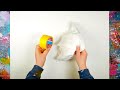 Very Easy Abstract Painting With Just A Piece Of Cloth | Fragments