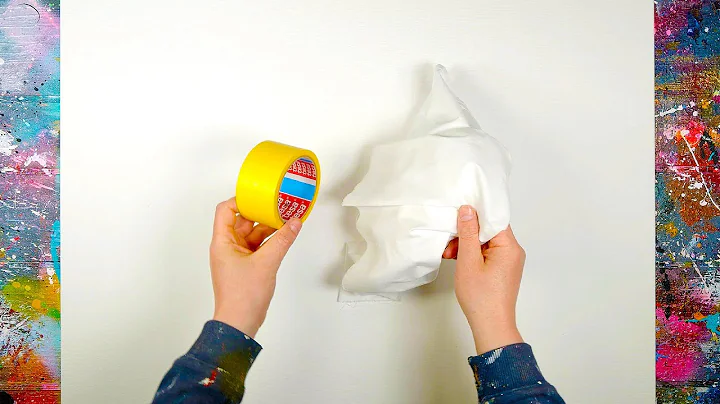 Very Easy Abstract Painting With Just A Piece Of C...