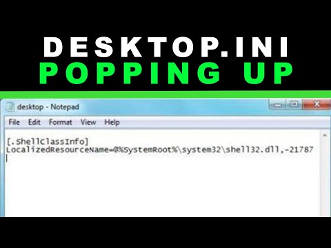 Desktop.ini opens automatically
