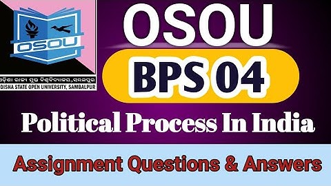 BPS 04 assignment exam।। osou assignment 2022 answers।। osou assignment questions answer।। osou